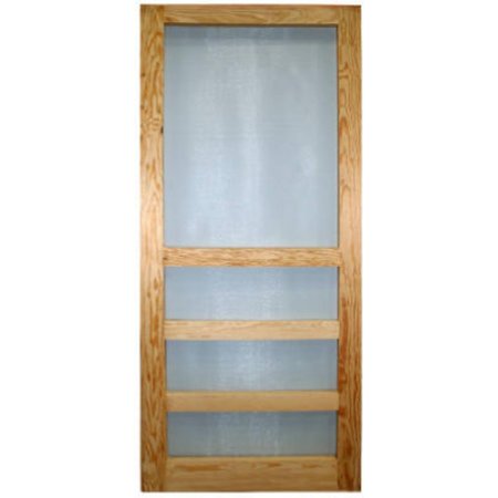 WOOD PRODUCTS MANUFACTURERS 3'X6'8"3Bar Wd Scr Door 3068HD3BAR-B